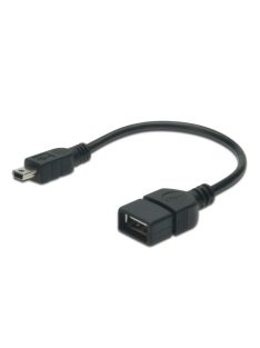 Assmann USB 2.0 adapter cable, OTG, type mini B - A