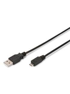 Assmann USB 2.0 connection cable, type  A - micro 3m Black