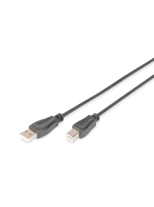 Assmann USB 2.0 connection cable, type A - B 0,5m Black