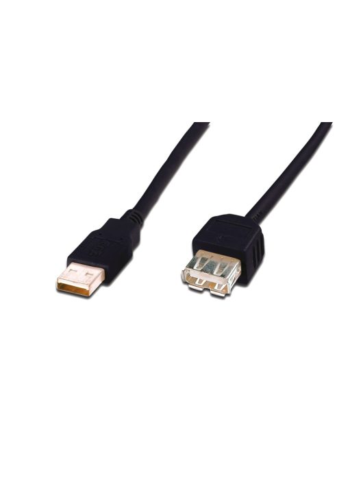 Assmann USB 2.0 extension cable, type A 3m Black 