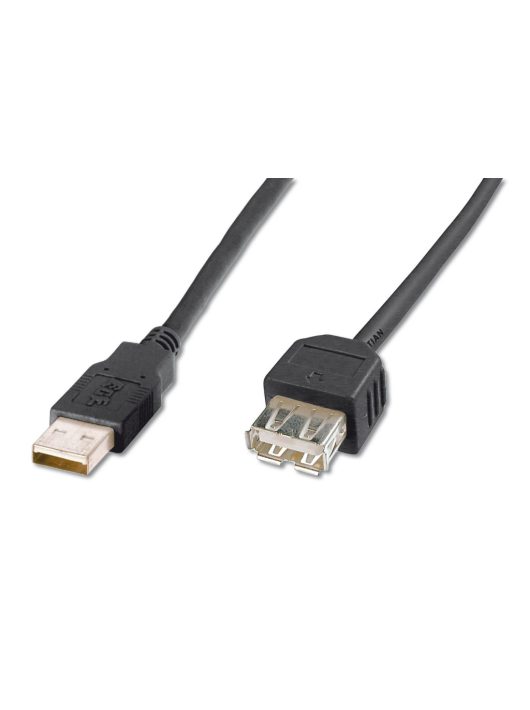 Assmann USB extension cable, type A 3m Black