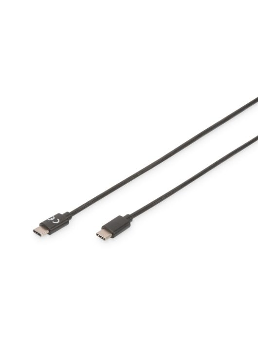 Assmann USB Type-C connection cable, type C to C 1,8m Black