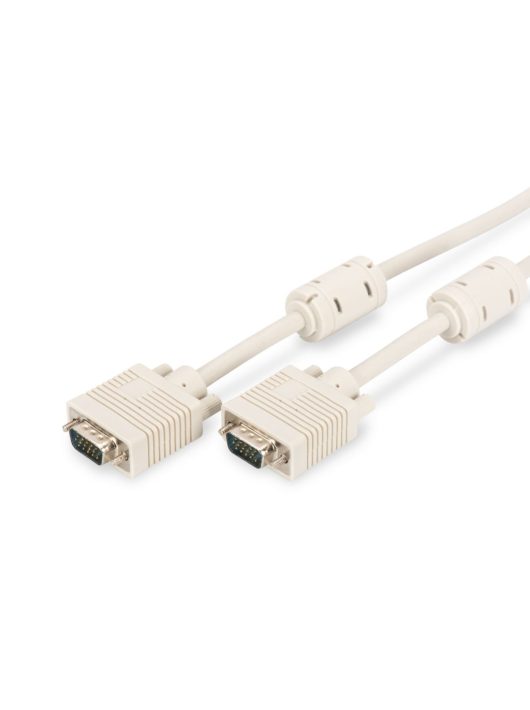 Assmann VGA Monitor connection cable, HD15 1,8m Beige