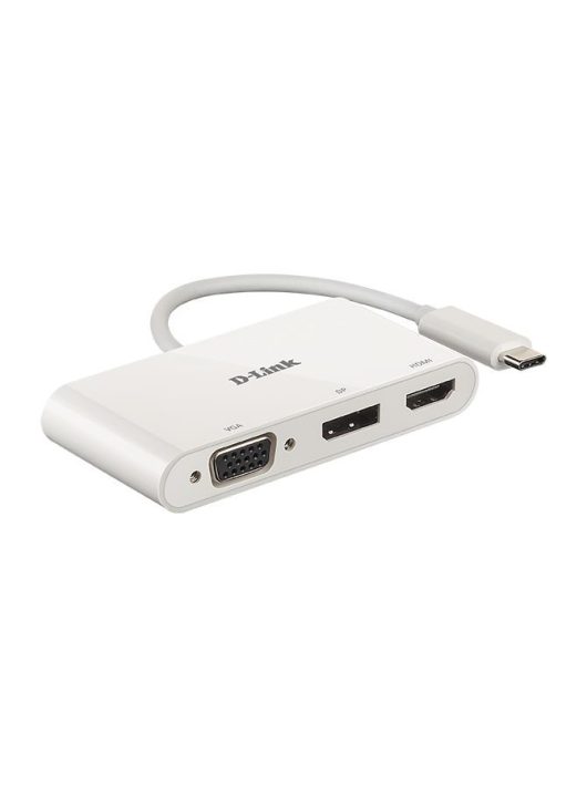 D-Link 3?in?1 USB?C to HDMI/VGA/DisplayPort Adapter White