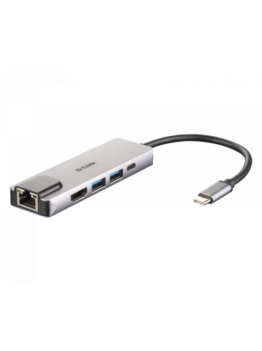 D-Link DUB-M520 5-in-1 USB-C Hub with HDMI/Ethernet and Power Delivery