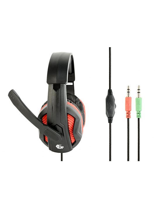 Gembird GHS-03 Gaming Headset Matte Black/Red