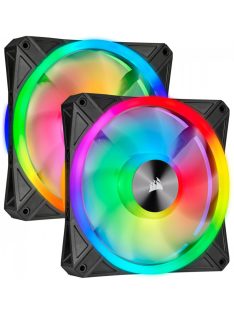   Corsair iCUE QL140 RGB PWM Dual Fan Kit with Lighting Node CORE