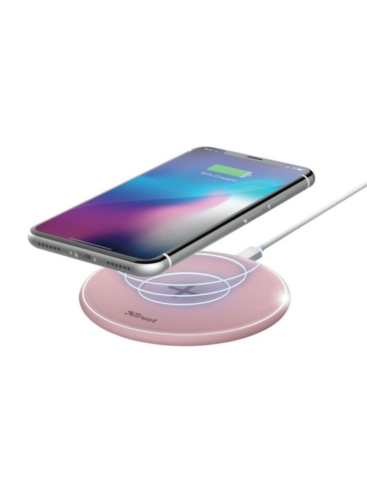 Trust Qylo Fast Wireless Charging Pad 7.5/10W Pink