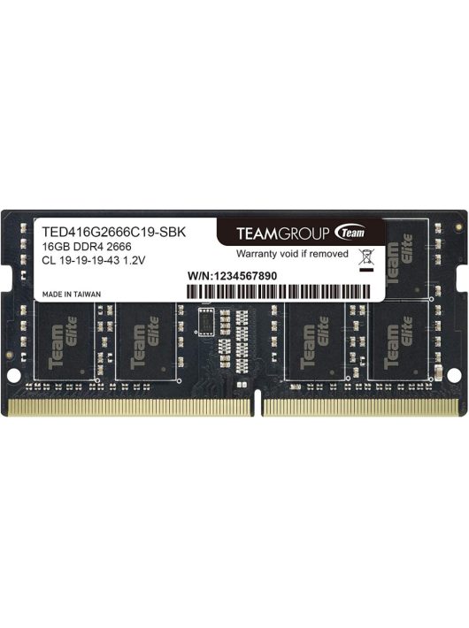 TeamGroup 16GB DDR4 2666MHz SODIMM Elite