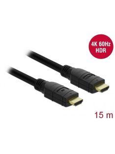 DeLock Active HDMI Cable 4K 60Hz 15m Black