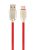 Gembird CC-USB2R-AMCM-1M-R Premium rubber Type-C USB charging and data cable 1m Red