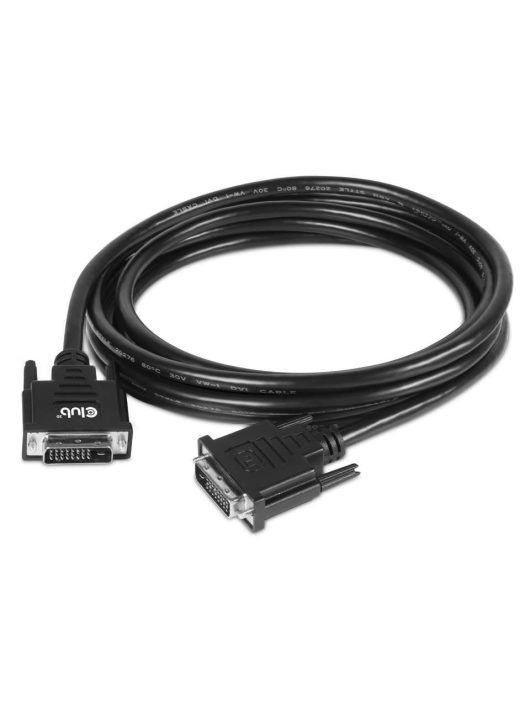 Club3D DVI-D (Dual Link) Bidirectional cable 3m Black