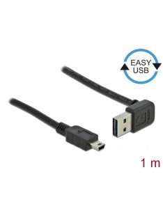   DeLock EASY-USB 2.0 Type-A male angled up / down > USB 2.0 Type Mini-B male 1m Cable Black