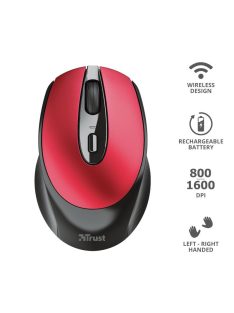 Trust Zaya Rechargeable Wireless mouse Red