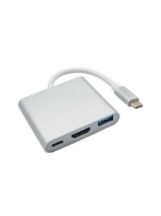 Akyga AK-AD-57 USB type C/USB 3.0/USB type C/HDMI Hub 