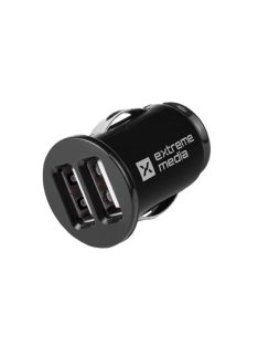 natec NUC-0564 Car Charger 12V/24V 2x USB 5V/2A Black