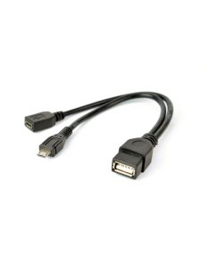   Gembird A-OTG-AFBM-04 USB OTG AF + Micro BF to Micro BM cable 0,15m Black