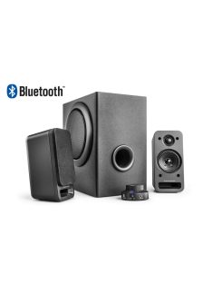   wavemaster  MX3+ BT 2.1 Bluetooth Stereo Speaker System Black