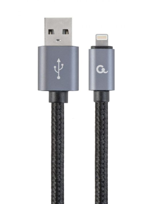 Gembird CCB-mUSB2B-AMLM-6 USB2.0 - Lightning cable 1,8m Black