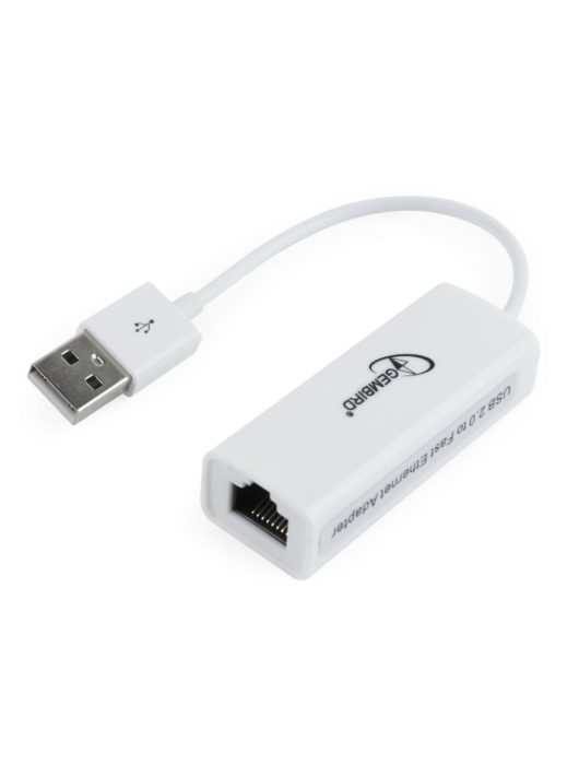 Gembird NIC-U2-02 USB2.0 LAN adapter White