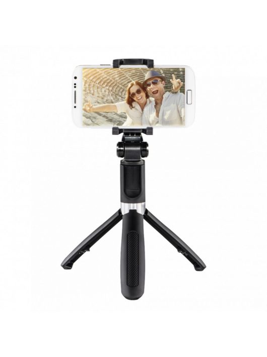 Hama Funstand 57 Selfie Stick with Bluetooth Remote Shutter Black 