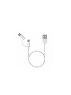 Xiaomi Mi 2 in 1 USB cable microUSB/USB Type-C 1m White