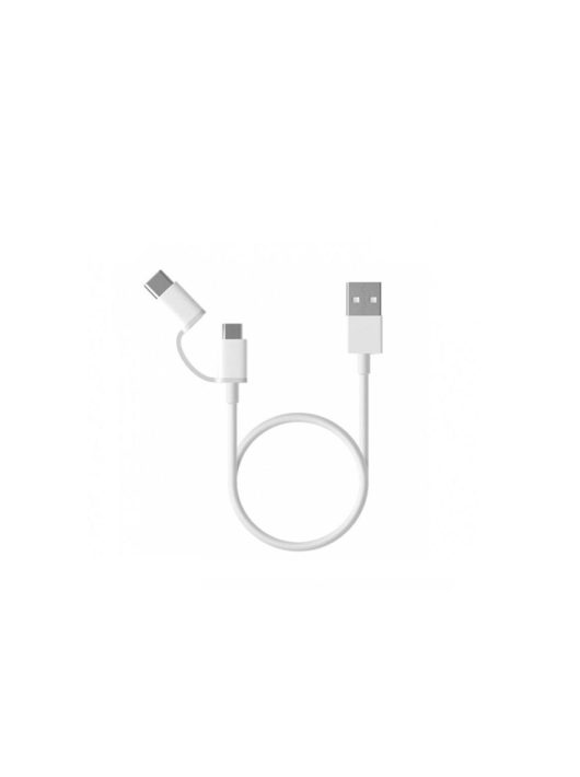 Xiaomi Mi 2 in 1 USB cable microUSB/USB Type-C 0,3m White