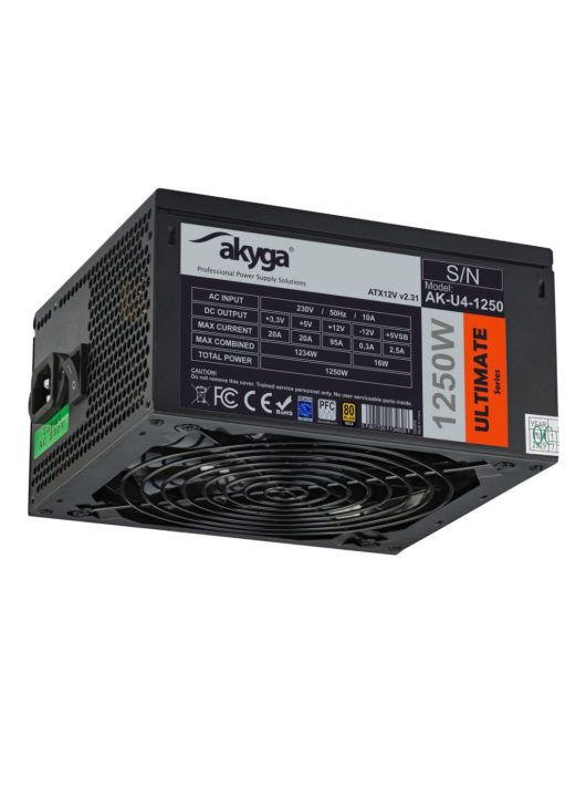 Akyga 1250W 80+ Gold ATX AK-U4-1250