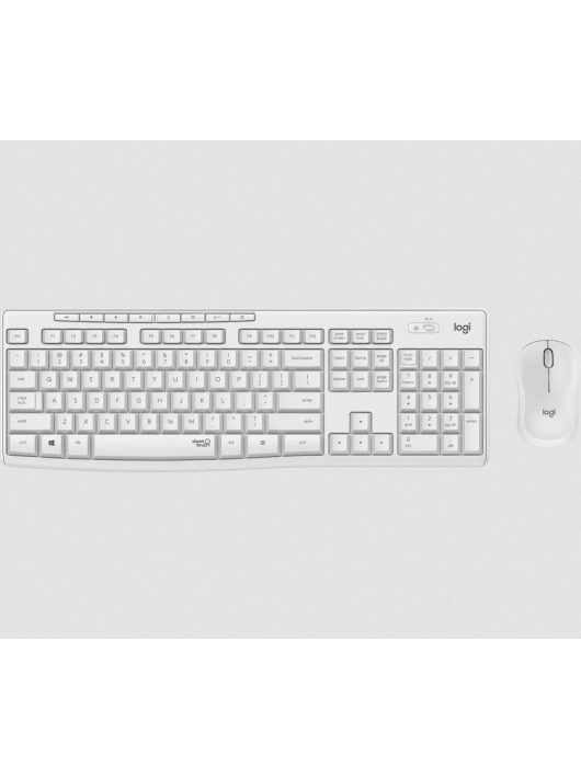 Logitech MK295 Silent wireless keyboard +mouse White HU