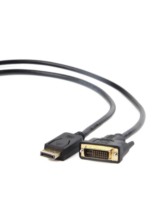 Gembird CC-DPM-DVIM-6 DisplayPort to DVI-D (Dual Link) (24+1) adapter cable 1,8m Black