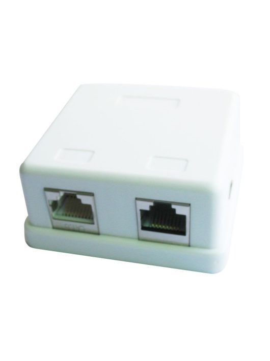 Gembird NCAC-HS-SMB2 Two jack surface mount box with 2 CAT5e half-shielded keystone jacks