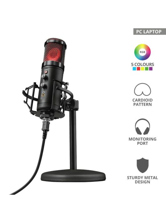 Trust GXT 256 Exxo USB Streaming Microphone Black