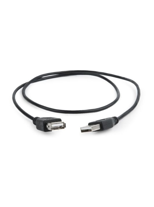 Gembird CC-USB2-AMAF-75CM/300-BK USB2.0 extension cable 0,75m Black