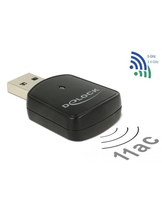 DeLock USB3.0 Dual Band WLAN ac/a/b/g/n Mini Stick 867 + 300 Mbps