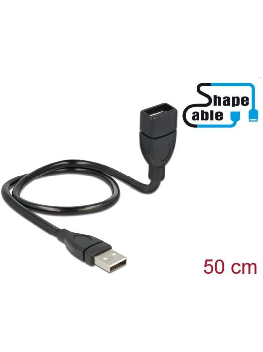 DeLock Delock Cable USB 2.0 A male > A female ShapeCable 0.5 m