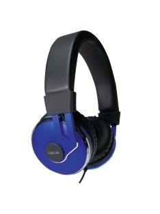 Logilink On-Ear Stereo Headset Black/Blue