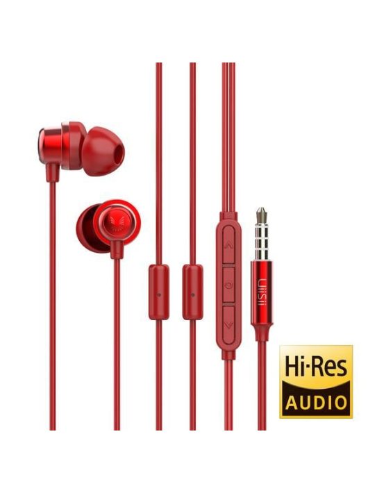 UiiSii K8 Gaming Earphone with Dual MIC Red