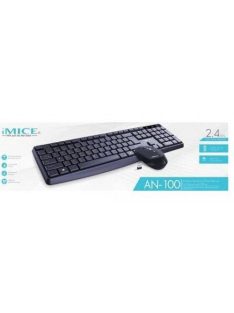 iMICE AN-100 wireless keyboard + mouse Black HU