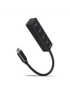 AXAGON HUE-M1C USB3.2 Type-C Hub 4-port metal black