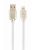 Gembird Premium rubber 8-pin charging and data cable 2m White