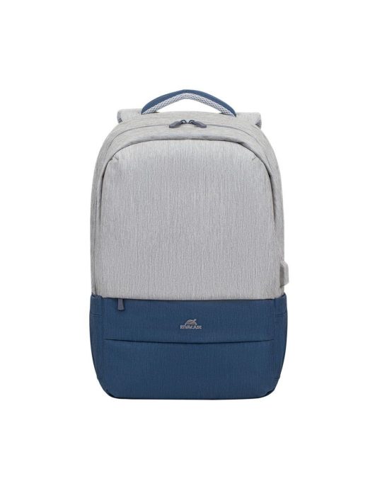 RivaCase 7567 Anti-theft Laptop Backpack 17,3" Grey/Dark Blue 