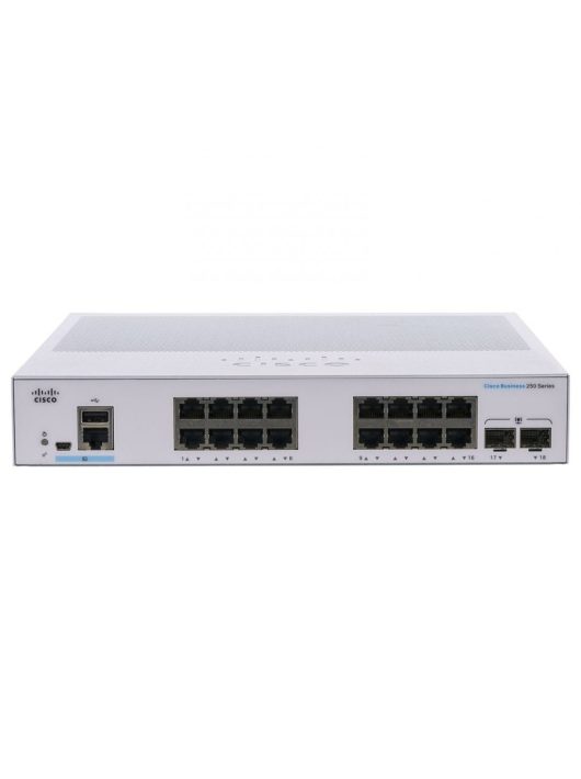 Cisco CBS250-16T-2G 16-port Business 250 Series Smart Switch