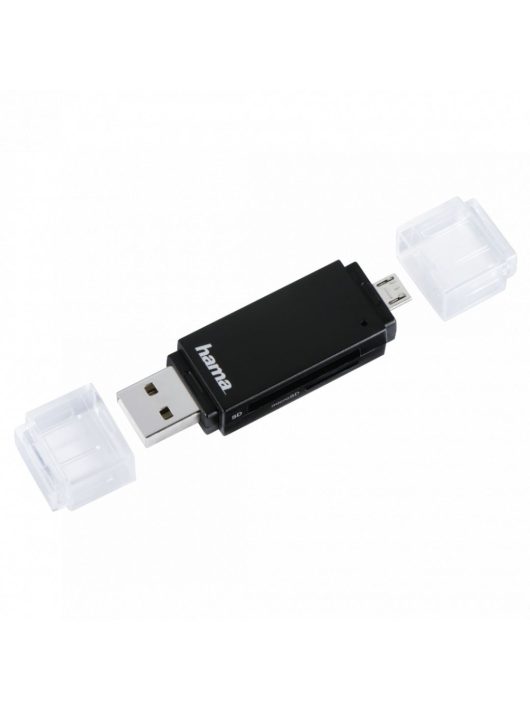 Hama Basic USB2.0 SD/microSD OTG Card Reader Black