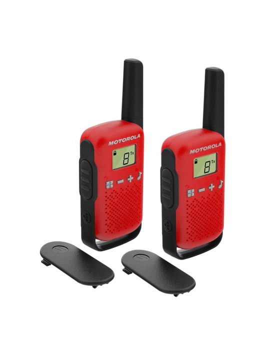 Motorola Talkabout T42 Dual Walkie-Talkie (2 Pcs) Red