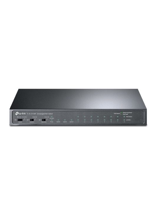 TP-Link TL-SL1311MP 8-Port 10/100Mbps + 3-Port Gigabit Desktop Switch with 8-Port PoE+