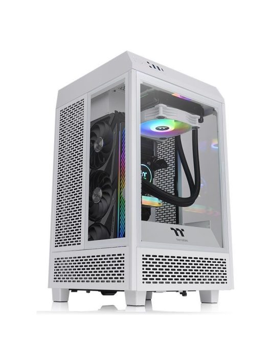 Thermaltake The Tower 100 Snow Mini Tempered Glass White