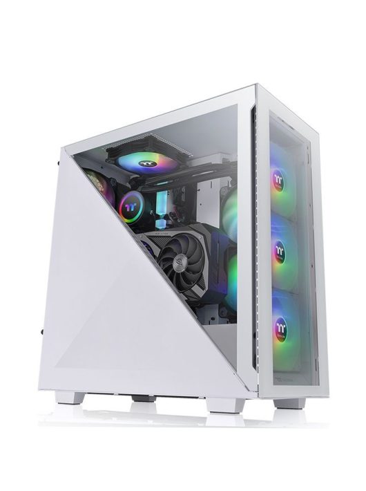 Thermaltake Divider 300 TG Snow ARGB Tempered Glass White