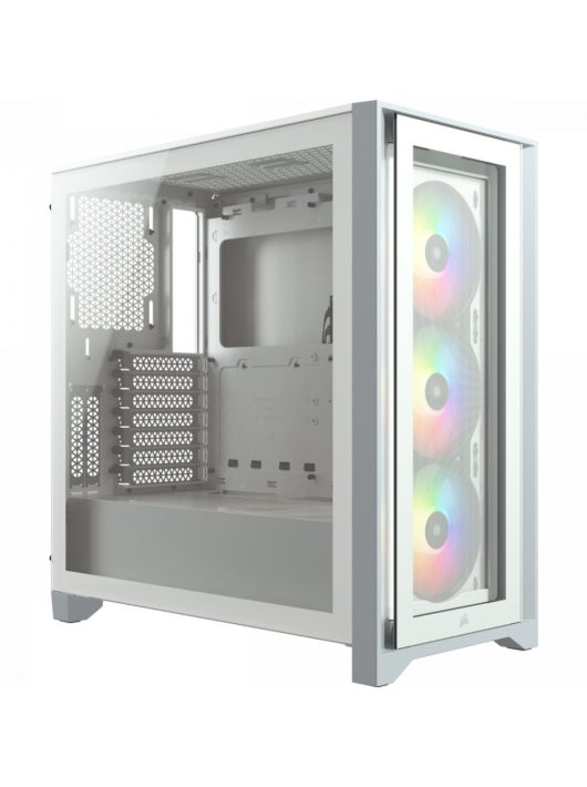 Corsair iCUE 4000X RGB Tempered Glass White