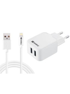 Sandberg AC Charger EU Lightning 2.4A White