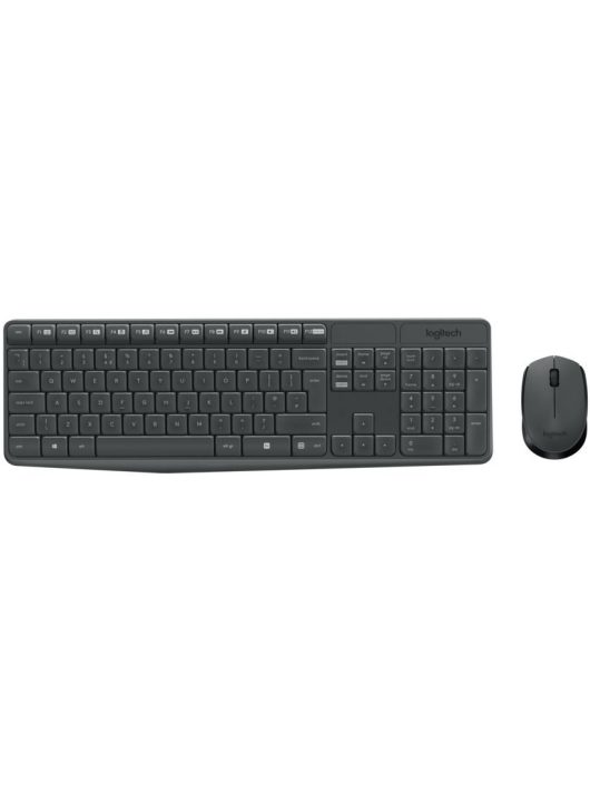 Logitech MK235 Wireless Combo billentyűzet + egér Black DE